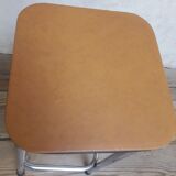 Tabouret haut chrome et skaï