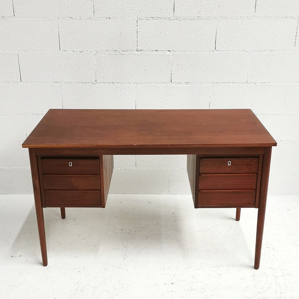 Gunnar Nielsen's Scandinavian Teak Office, Tibergaard, 1960