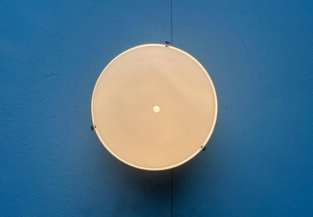 Mid-century Italian space age ceiling lamp by Gianemilio, Pietro and Anna Monti for Kartell, 1950s.