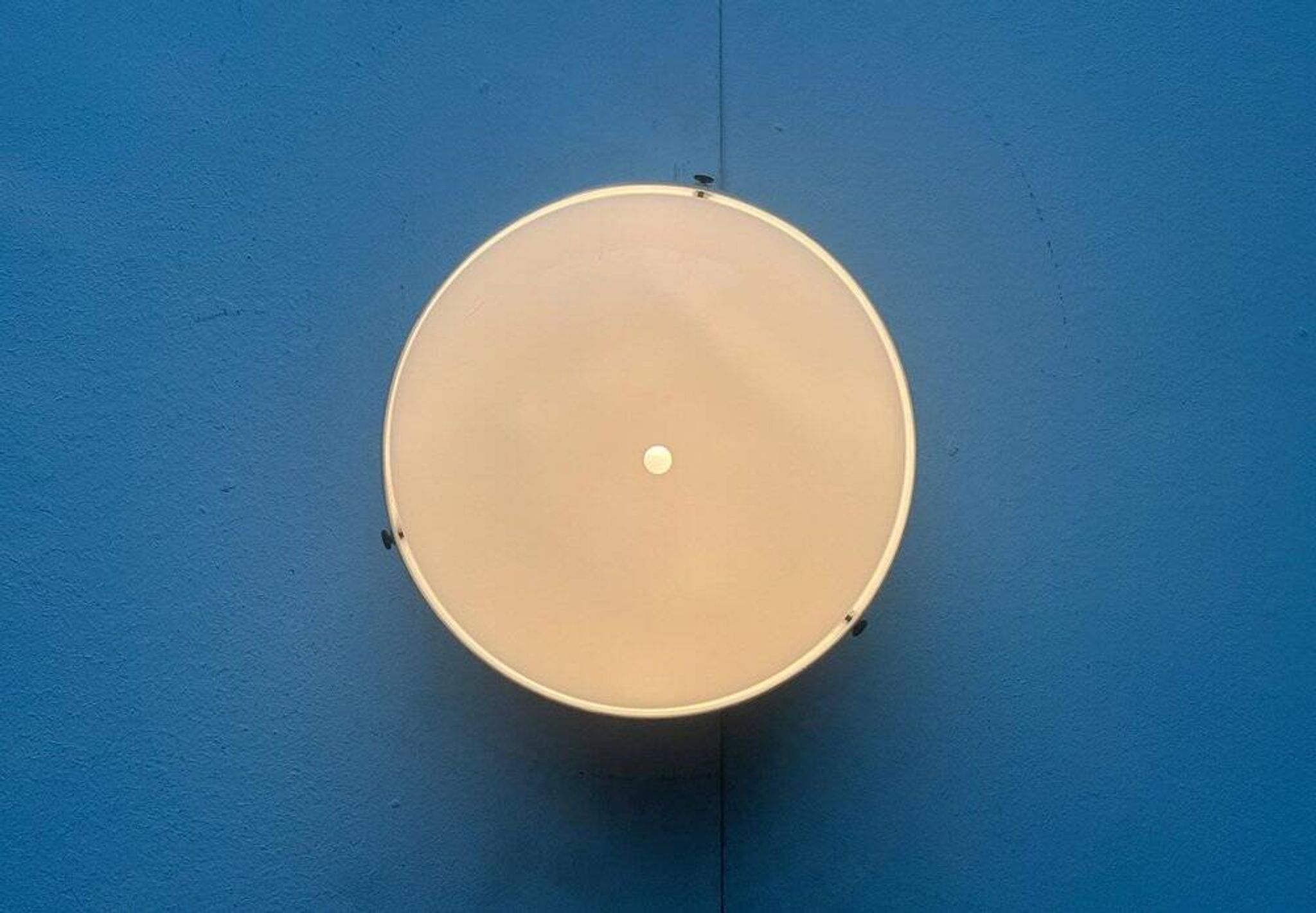 Mid-century Italian space age ceiling lamp by Gianemilio, Pietro and Anna Monti for Kartell, 1950s.