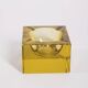 Vintage 1960s Yellow Crystal Ashtray, German Design