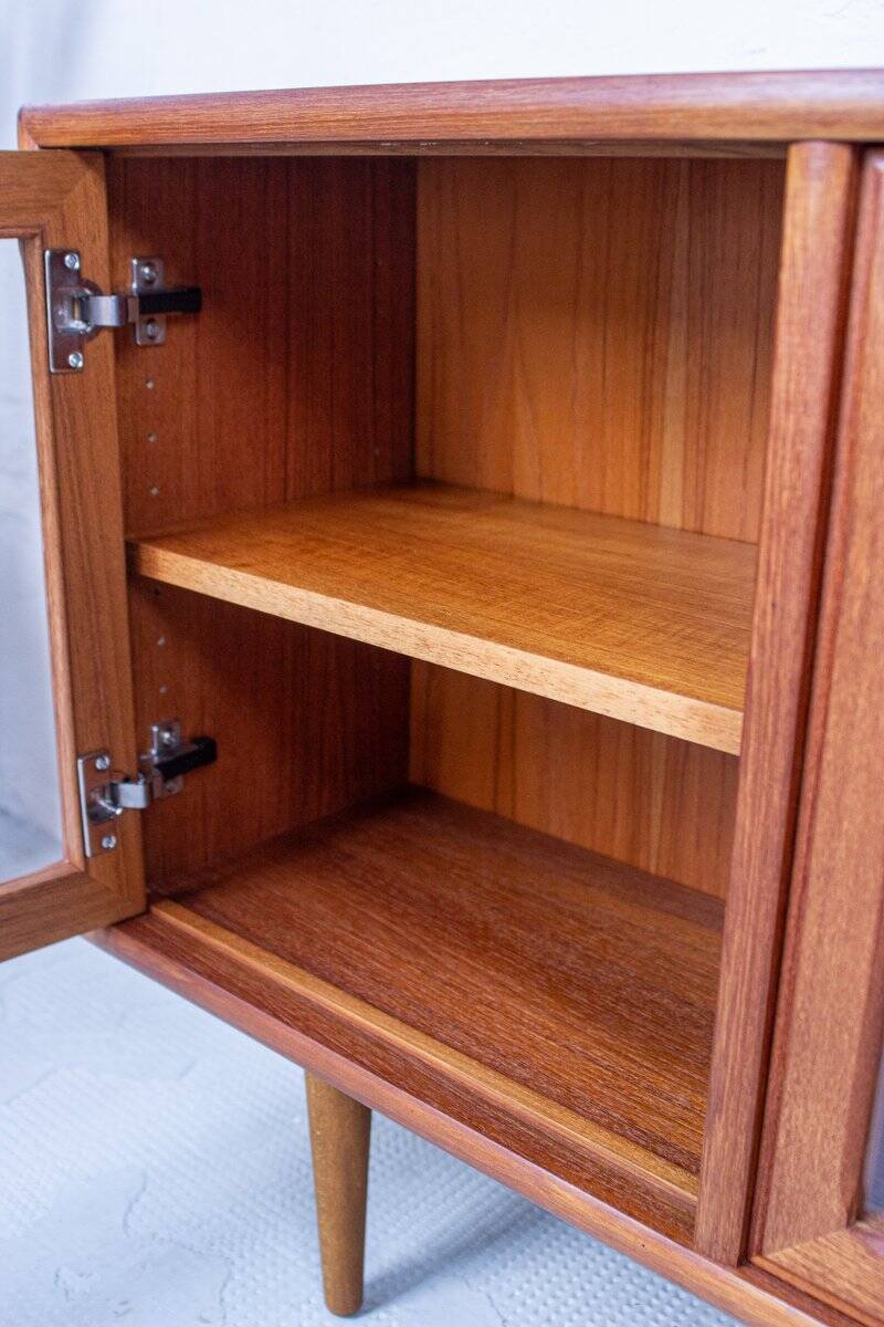 Vintage Teak Display Cabinet, Denmark, 1980s