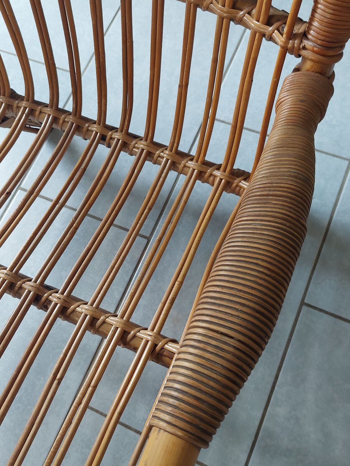 Rattan armchair