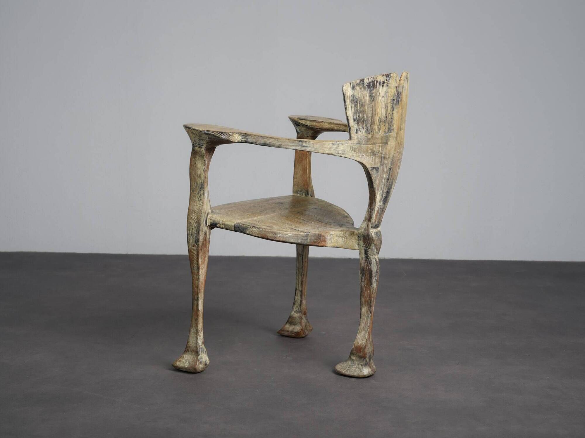 Unique “Ginkgo Biloba” sculptural armchair by Joop Evers and Frans Bolscher, Netherlands, 1992