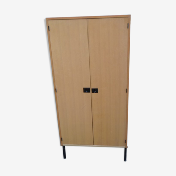 Armoire penderie parisienne vintage 1970