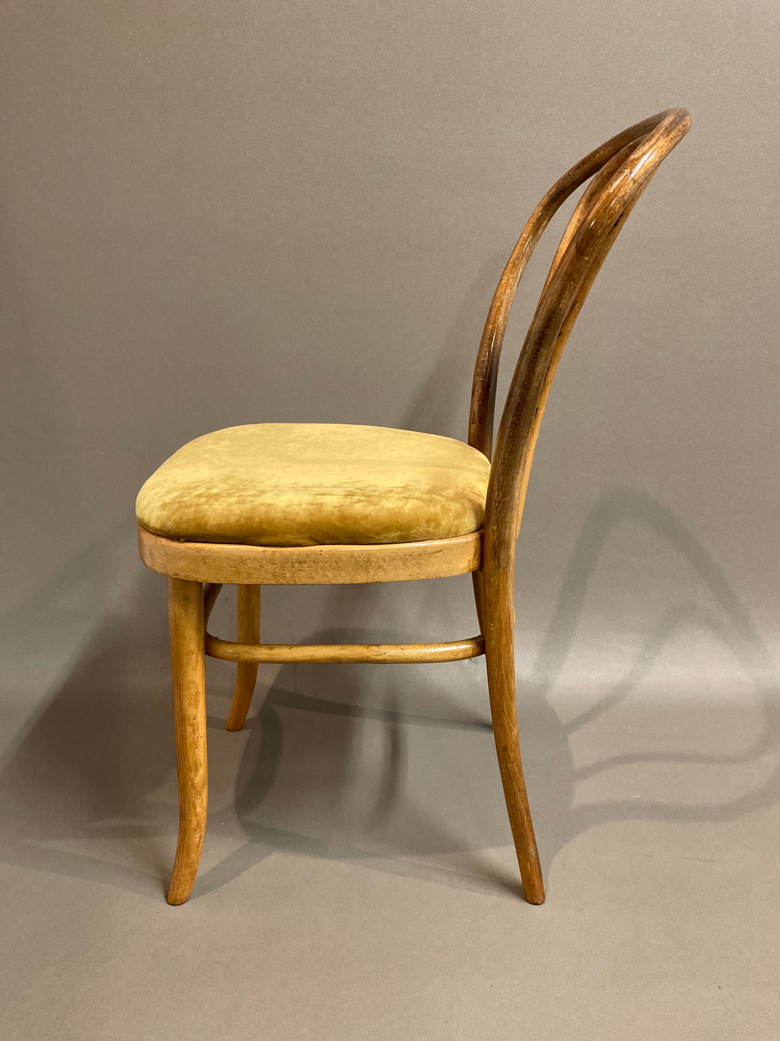 Set of 8 bistro chairs 1950