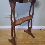 Marquetry pedestal table or side table