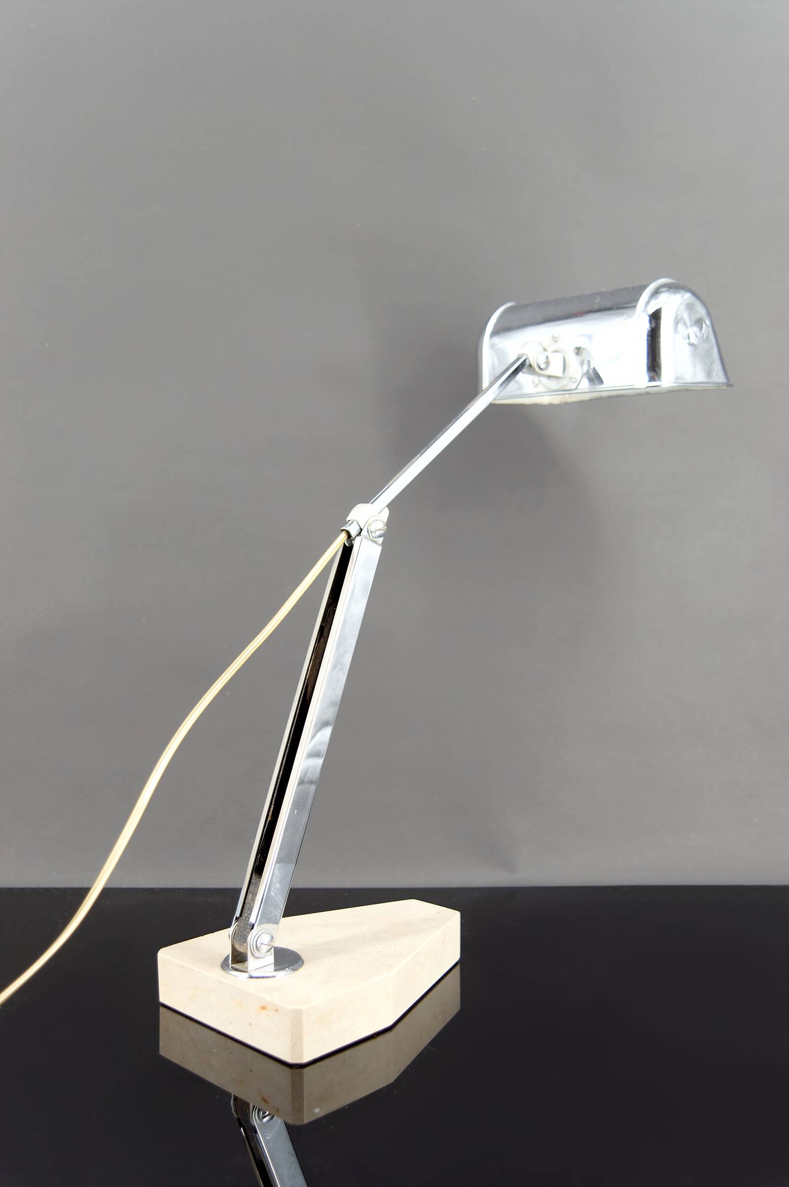 Important Art Deco Modernist Table Lamp, France, c. 1930