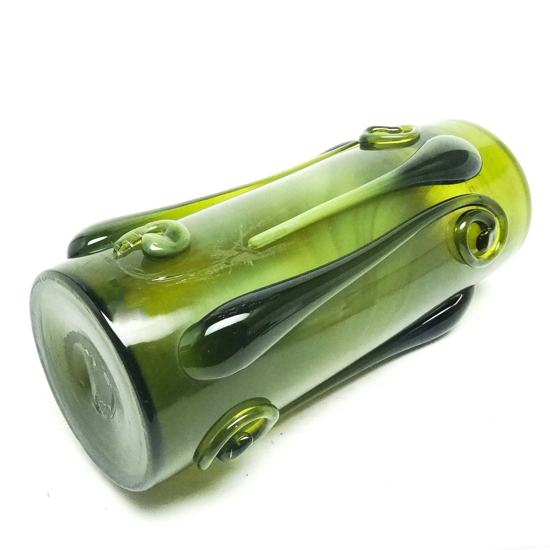 Art Nouveau vase, glass, designed by J. Słuczan-Orkusz, Poland, 1970s