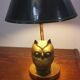 Lampe hibou en laiton des années 70