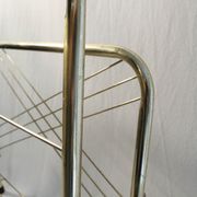 Vintage gilded metal magazine racks - 70s