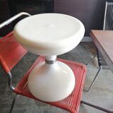 White drum sgabello design 1970