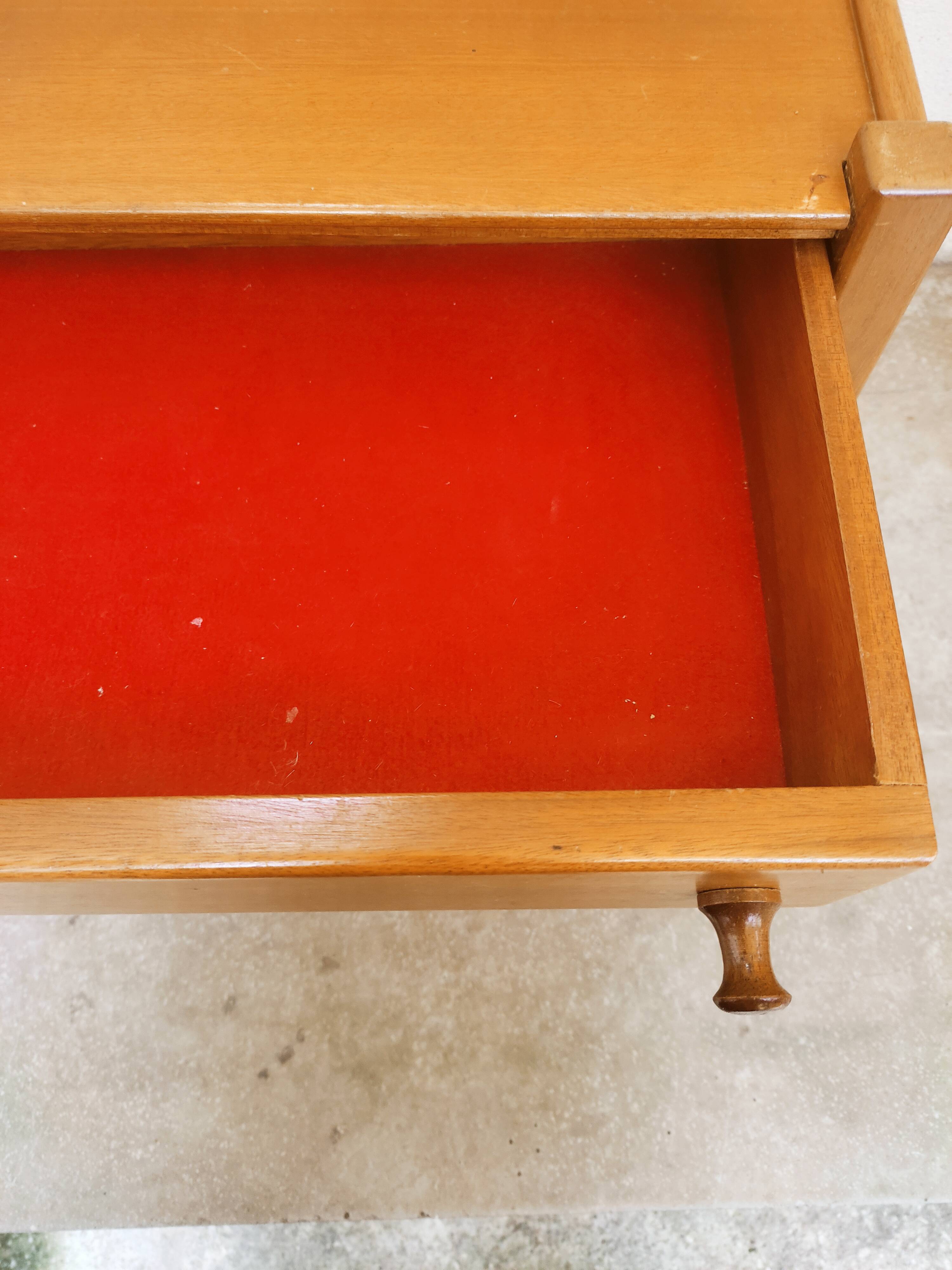 Scandinavian teak bedside