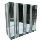 Vase Vintage • Gallotti & Radice • Verre • Miroir • Acier • 1950-1970