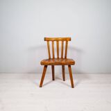 Swedish folk art chair from the 19th century with highly decorative forms.