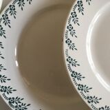 Ivory plates in iron earthenware Choisy in the early 50s