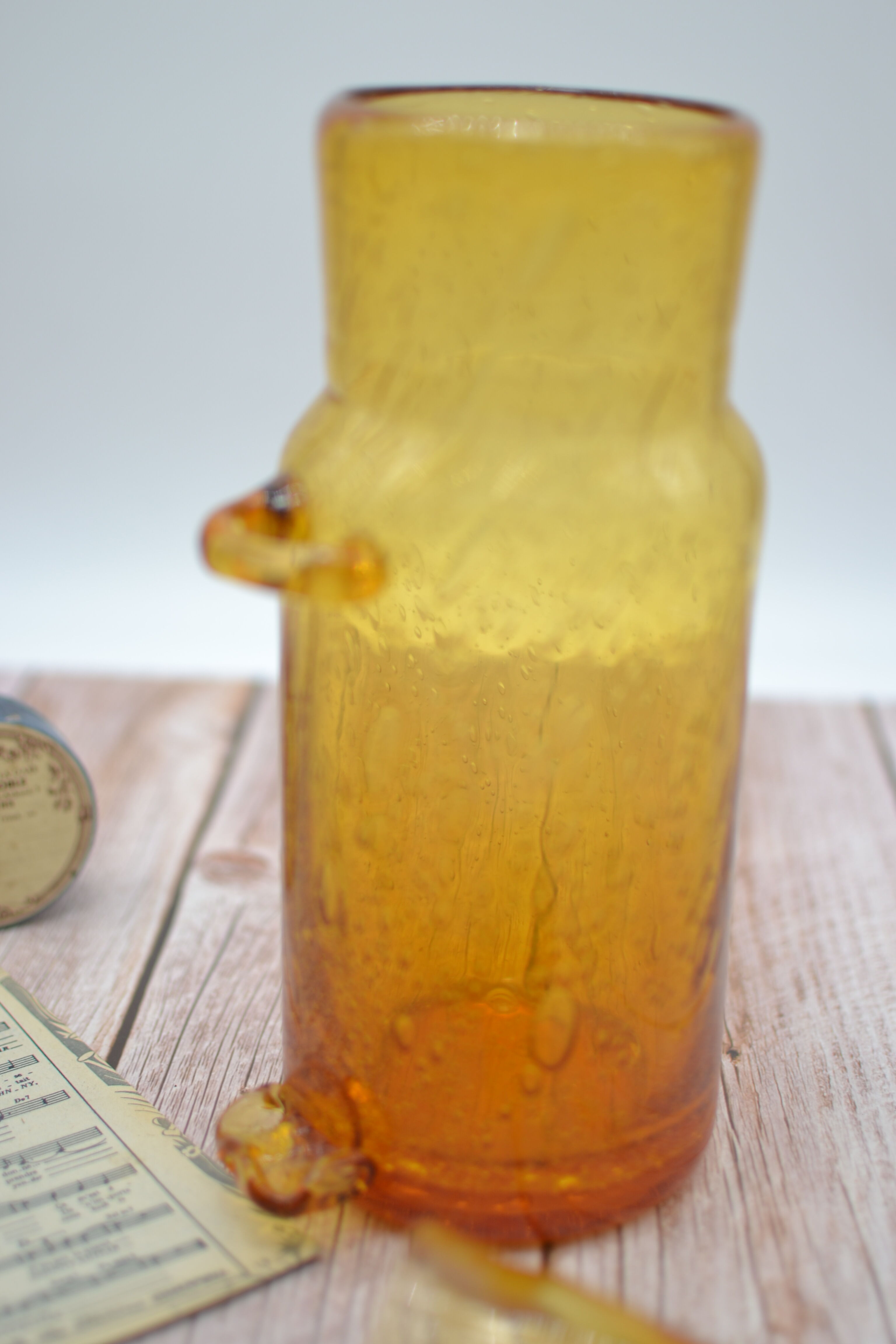 Champagne decanter/Champagne soup in blown glass