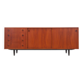 Enfilade en teck, design danois, années 1970, production : Danemark