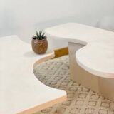 Table basse en béton - Beige - Longueur 100 cm - Terra n°4