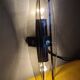 Pair of vintage design double fires smoked glass