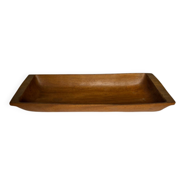 Grand plateau rectangulaire en bois