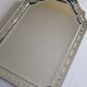 Vintage Venetian Beveled Edge Mirror with Engravings and Cabochons, 1950s, 62 x 44 cm