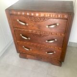 Commode  3 tiroirs authentique art déco
