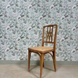 Art Nouveau chair in wood and canework