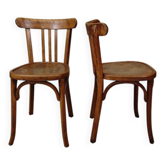 Paire de chaises baumann bistrot