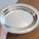 Oval Plateau Christofle Gallia In Silver-Plated Metal Beaded Frieze Basket Plaque