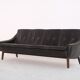 Mid-Century Teak and Leather 4-Seater Sofa by Svane Ekornes, 1960s