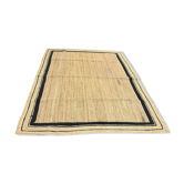XL tapis en jute bohème / tapis