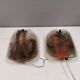 Glass wall lamps designed by per lutken for holmegaard Denmark 1970s