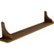 Vintage oak wall rack book shelf 1970s wood minimalist design