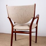 Danish teak and fabric armchair model BO-72, Finn Jhul for Bovirke 1946.