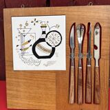 Vintage 1960s wall-mounted kitchen accessories