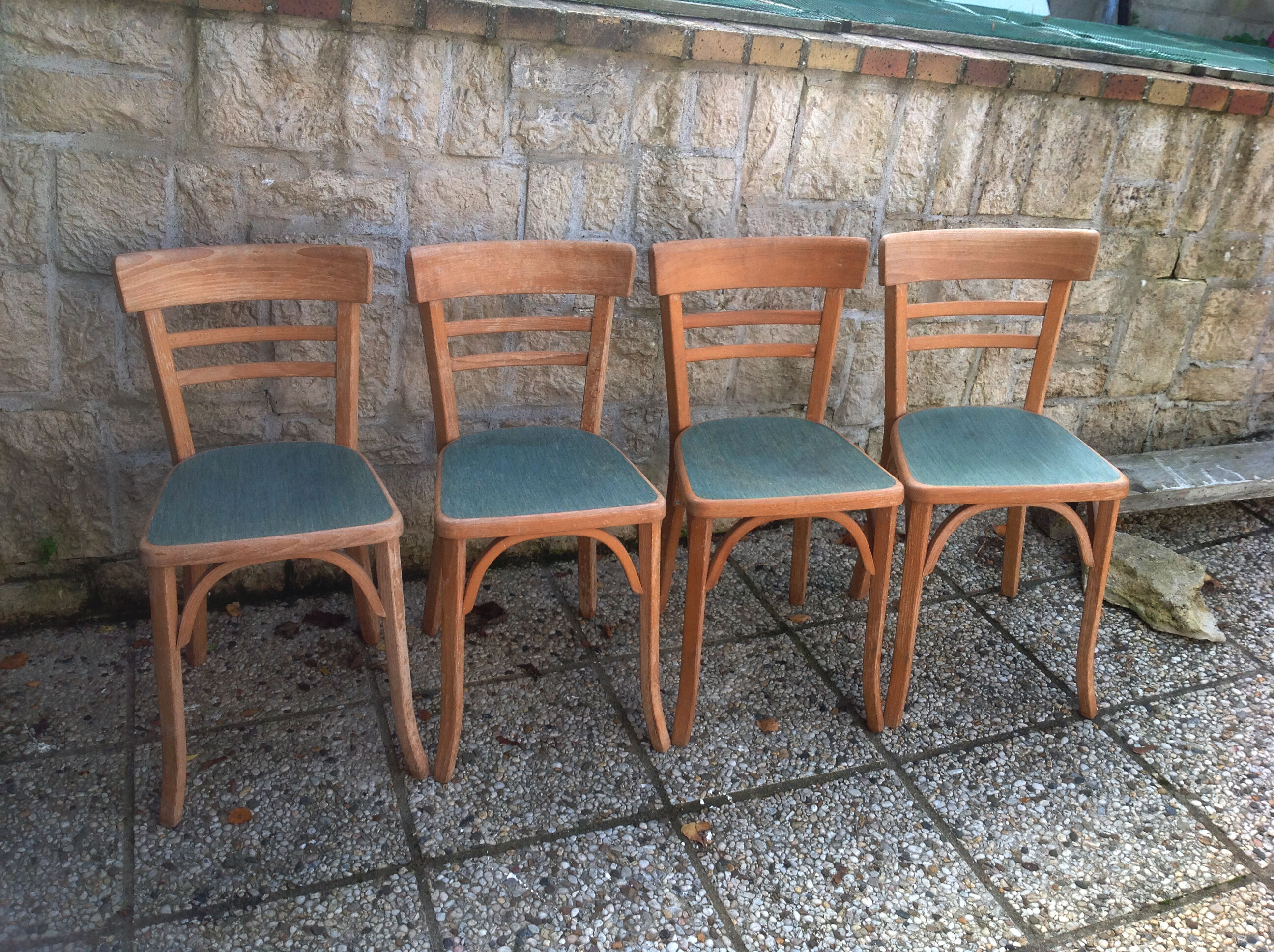 4 vintage Baumann bistro chairs