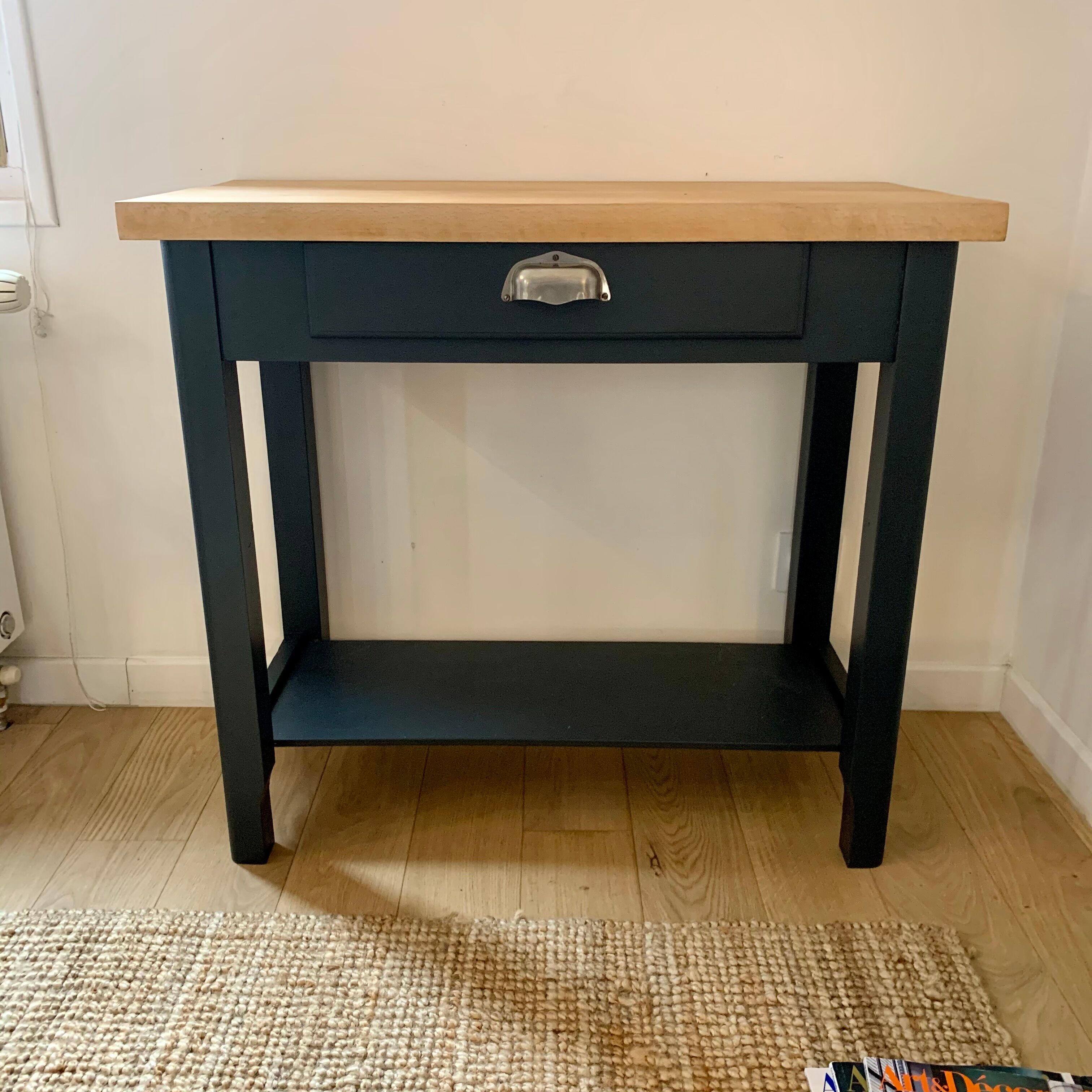 Vintage solid wood console