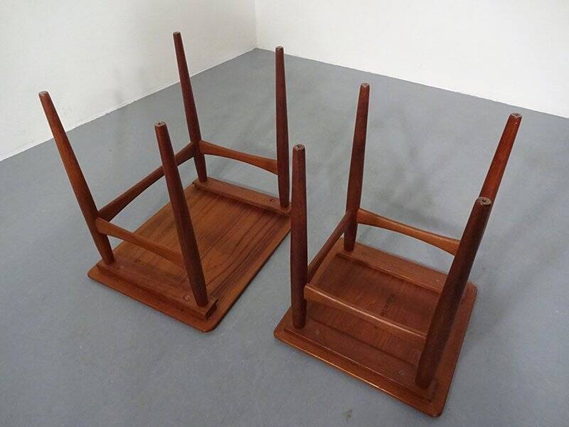 Danish Teak Nesting Tables, 1960s, Set of 2