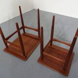 Danish Teak Nesting Tables, 1960s, Set of 2