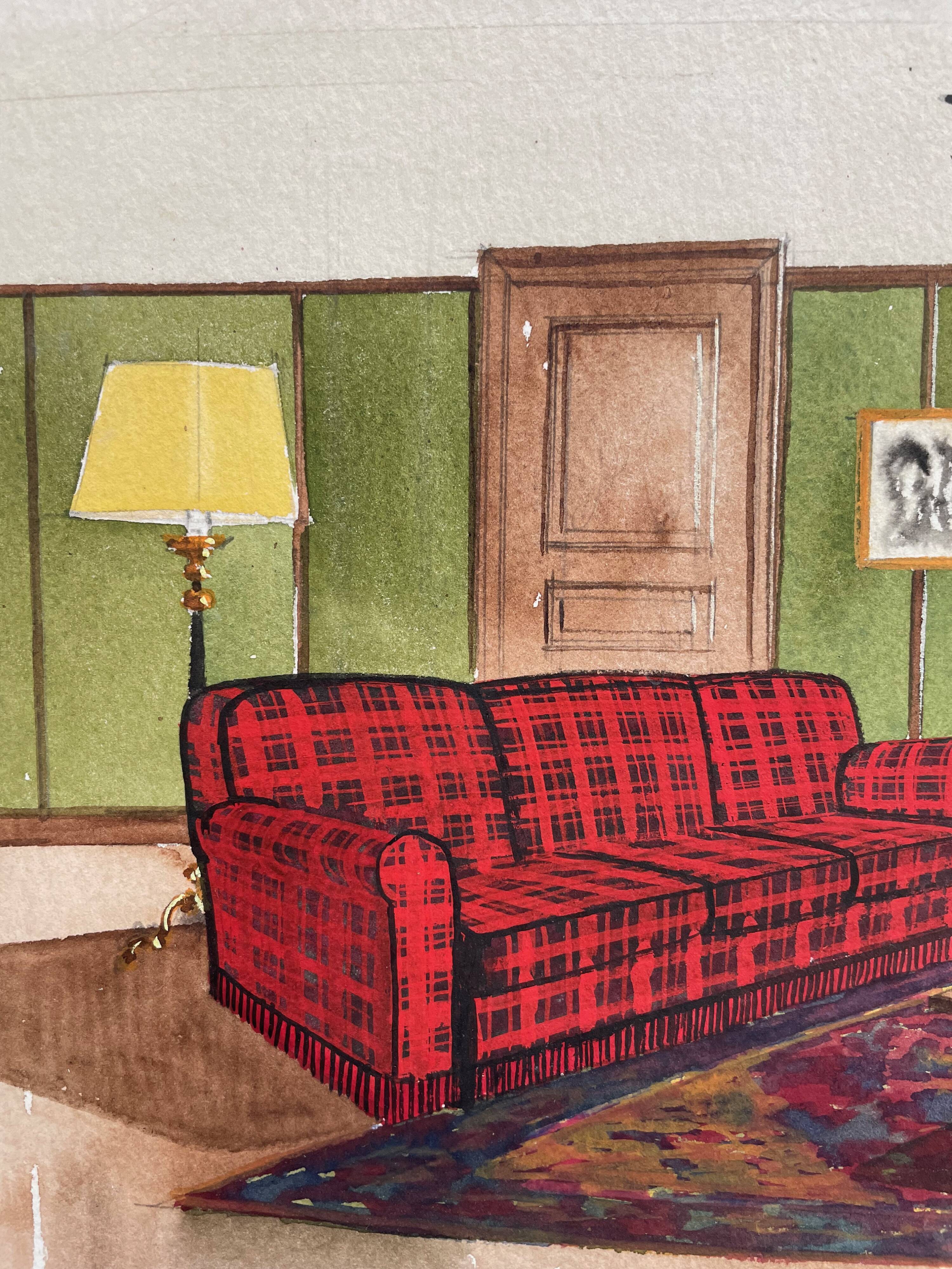 Painting decorative art interior architecture 30-50s