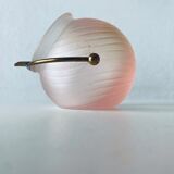 Cendrier boule en verre et laiton
