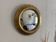 Vintage 1970s sun mirror witch's eye wood and gold - 42 cm