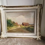 Painting - countryside landscape - mid-XX th century