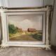Tableau  - paysage de campagne - milieu XX ème siècle