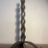 Hammered wrought iron lamp base – 1950s