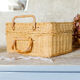 Suitcase Trunk chest rattan vintage 60s Bohemian old retro Wicker
