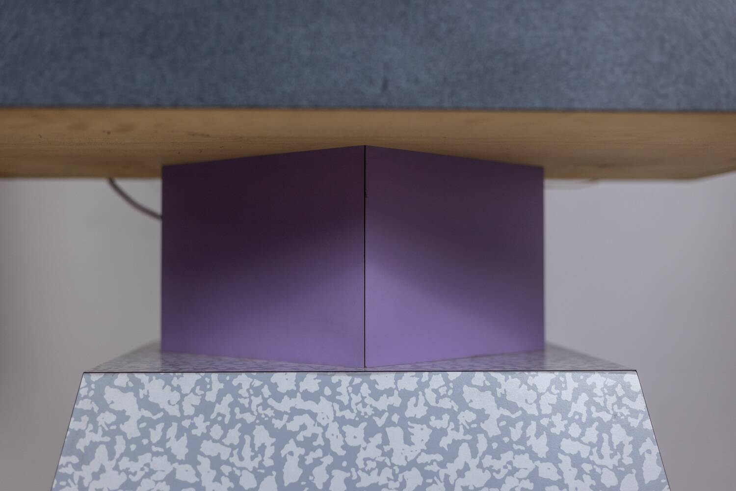 Memphis. Pair of lacquered wood display cabinets. 1980s. LS48071403