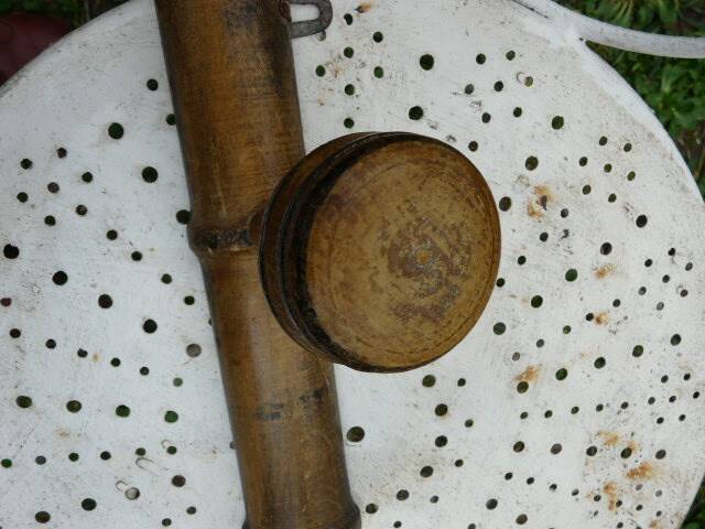 Wall-mounted coat rack, bamboo imitation wood, 4 hooks.