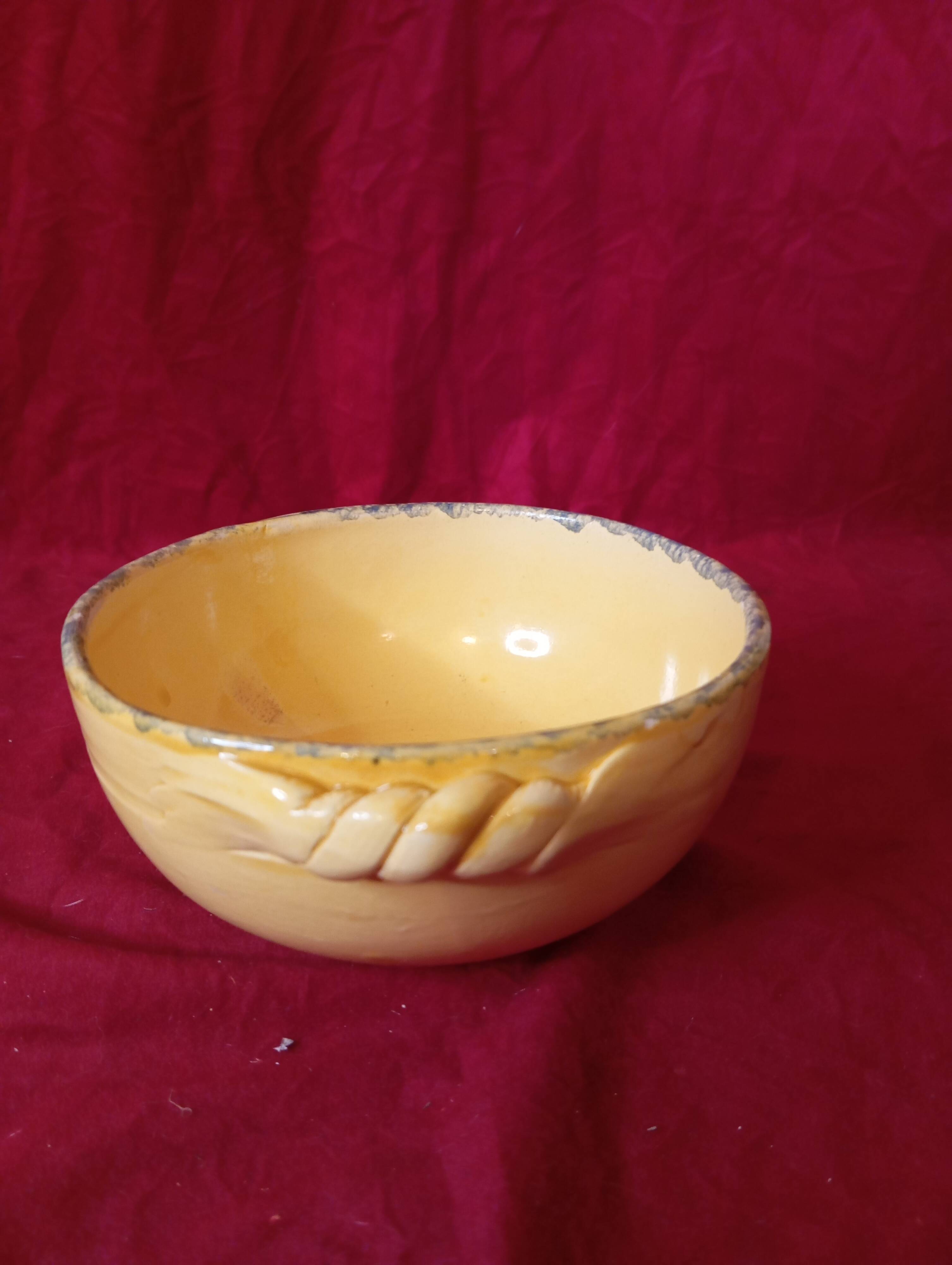 Ceramic bowl grignan pottery drôme